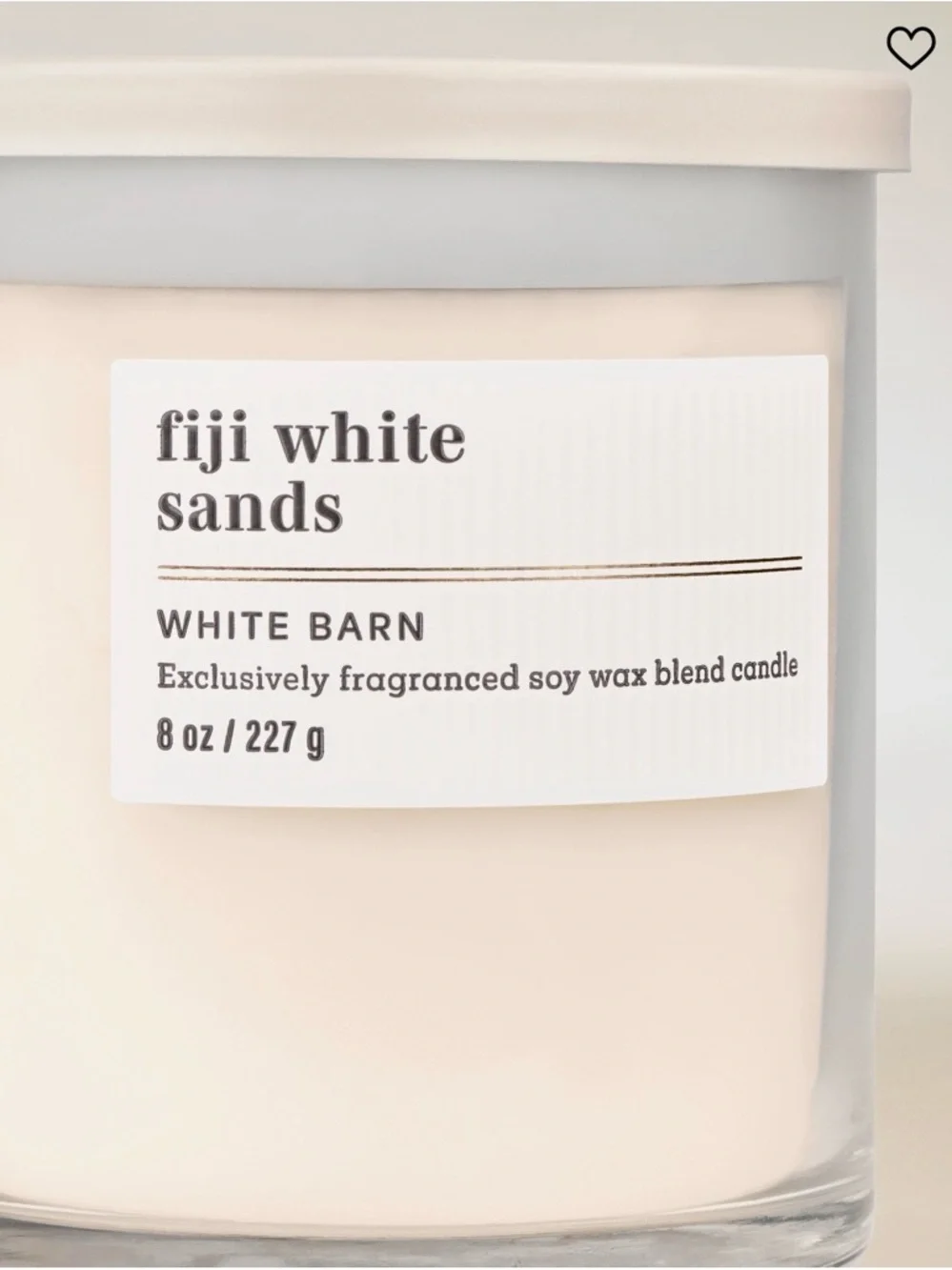 White Barn  Fiji White Sands Single Wick Candle - Picture 2 of 4
